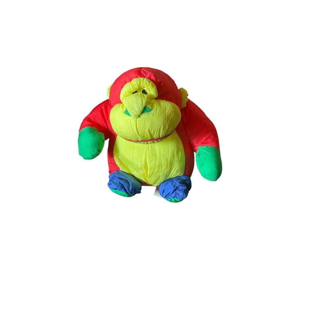 Vintage 1989 Prestige Toy Corp Nylon Gorilla Plush made in Korea